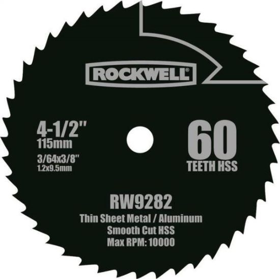 Picture of Circular-Sawblade Rw9282 Compact 4.5" In Diameter 60 Teeth 3/8" Arbor