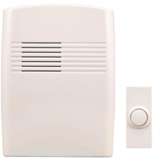 Picture of Wireless Doorbell Kit 3 TonesOff White Plastic 6-5/8 X 4-7/8