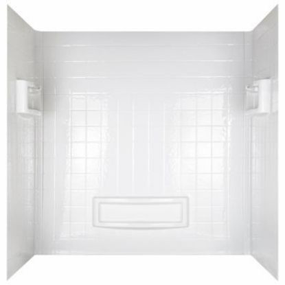 Picture of Distinction 3-Piece Tub Surround White Fits Up To 60" Wide X 31" Deep