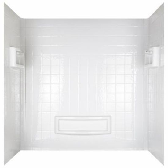 Picture of Distinction 3-Piece Tub Surround White Fits Up To 60" Wide X 31" Deep