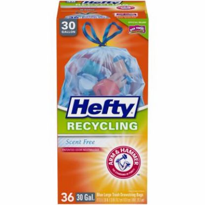Picture of Recycling-Bags Blue Draw-string Odor Control 36/pack