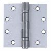 Picture of Door-Hinge Pin-Hinge 4.5" X 4.5" Satin Stainless-steel 32d-finish Ball-Bearing Non-removable Square-...