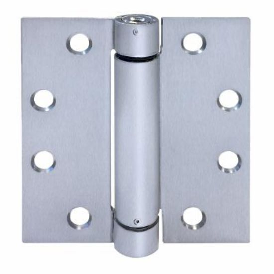 Picture of 4.5" X 4.5" Satin Stainless-Steel 32D-Finish Spring-Hinge With Square Corners Single Pack