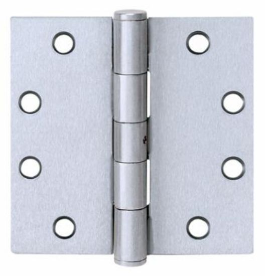 Picture of Commercial Door-Hinge Ball-Bearing 32 D Stainless-Steel Satin Square-Corner 3-1/2" 3-1/2"