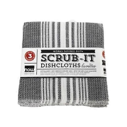 Picture of Dish-Cloth Scrub It Set/3- London Gray