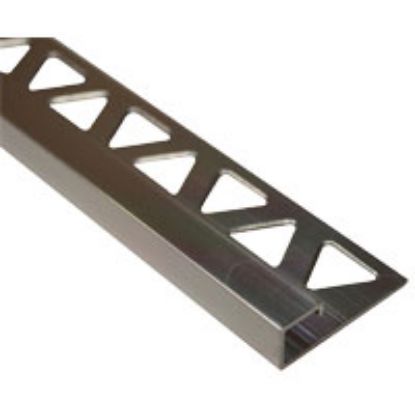 Picture of Bullnose Tile Edging L X 3/8 In H Metal Bright Clear