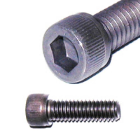 Picture of Machine-Screw Socket-cap Knurled-cylinder 8-32 X 3/4" Cap Head: Knurled Cap Head (Threads Per Inch):...