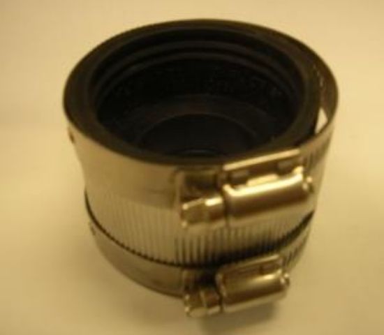 Picture of Shielded Transition Coupling No-hub Cast-iron To Tubular-brass 2" X 1-1/2"