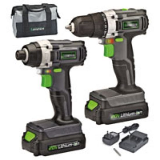Picture of Tool Combination-Kit 1.5 Ah Lithium-ion Battery 2 Pieces 3/8 In Drill 1/4 In Impact-Driver