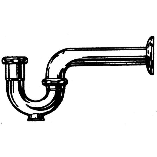 Picture of Tubular-brass P-trap Adjustable With-clean-out Chrome-plate 1-1/4"