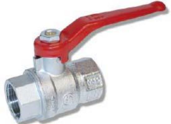 Picture of Ball-Valve Forged Brass Full-Port 600-wog 150-swp Nickel-Plate 2"