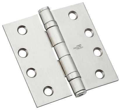 Picture of Door-Hinge Full-mortise Ball-bearing Square-corner Steel Satin-chrome 4"