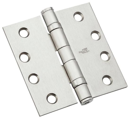 Picture of Door-Hinge Full-mortise Ball-bearing Square-corner Steel Satin-chrome 4"