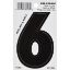 Picture of Self-Adhesive Number Vinyl Black Die-cut 3" 6