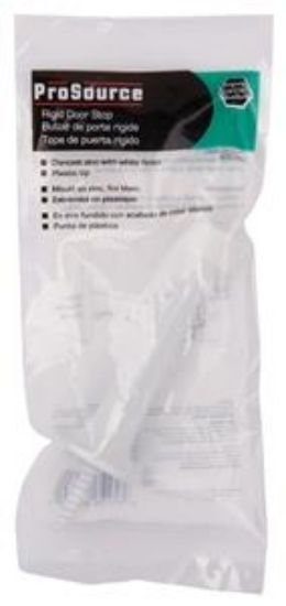 Picture of Door Bumper Rigid Die Cast Zinc Plastic Tip White 3"