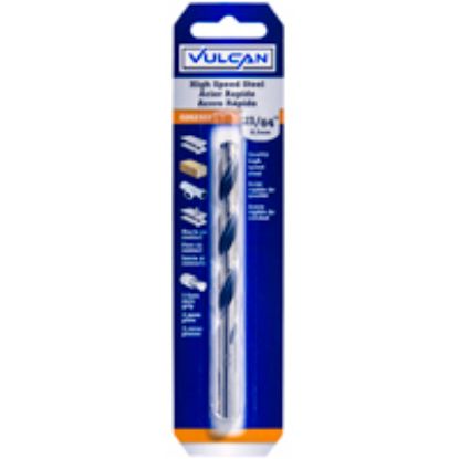 Picture of Jobber-Length Drill-Bit 21/64 In Dia X 4-5/8 Inch-Long Straight-Shank High-Speed-Steel