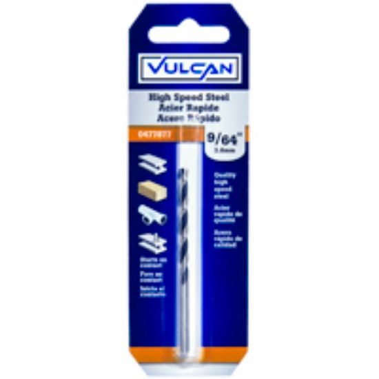 Picture of Drill-Bit Jobber-Length 9/64 In Dia X 2-7/8 Inch-Long Straight-Shank High-Speed-Steel