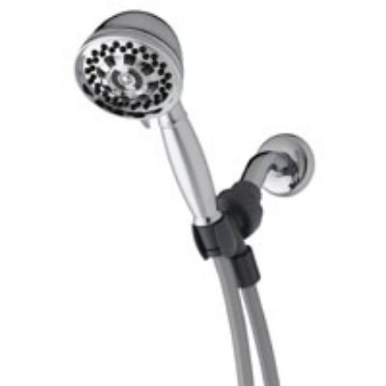 Picture of Shower-Head Waterpik XAT-643 Hand-Held 6-Spray Function 60 Inch-Long Hose Chrome