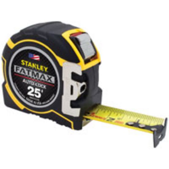 Picture of Tape-measure 25' 1-1/4" Steel-blade Black/yellow