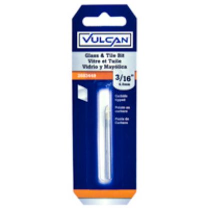 Picture of Glass-drill-bit 3/16 In Dia 3-flat Shank Shear Point Carbide Cutting Edge