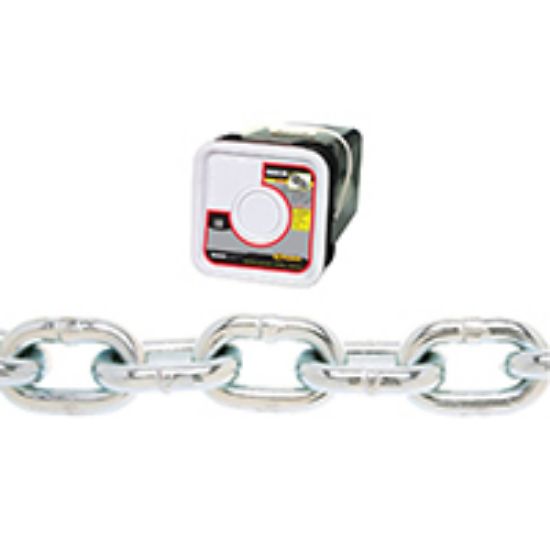 Picture of Proof-coil-chain 2650 Lb Working Load Limit 3/8 In Steel Zinc