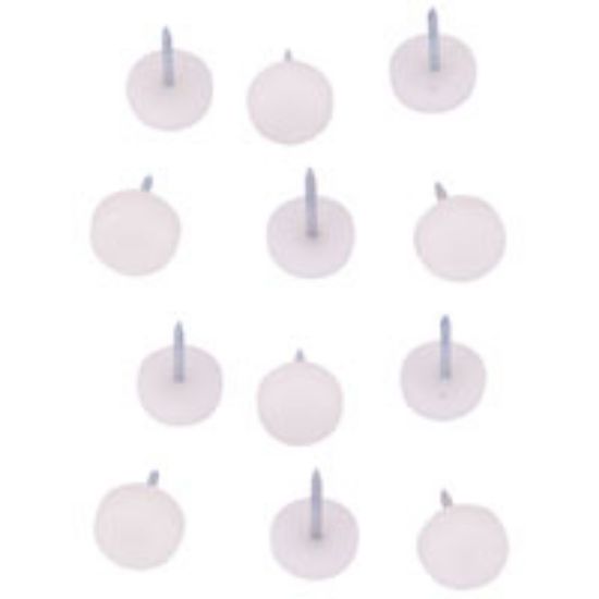 Picture of Furniture Glide Plastic White 5/8"