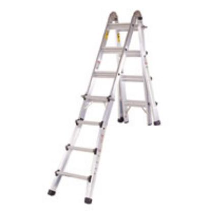 Picture of Gp International Multi-task Ladder 300 Lb 1 In 17 Ft H X 24 In W X 8 In D Aluminum