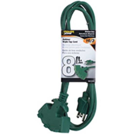 Picture of Extension-cord 16 Awg Green Jacket 3-outlets