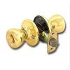 Picture of Keyed-entry Door-lock Knob-handle 1-3/8 To 1-3/4 In Thick Door Polished Brass