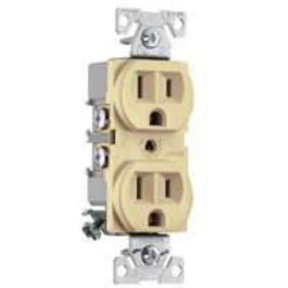 Picture of Electrical-Outlet Duplex-Receptacle 15-Amp 2-Pole 5-15R Ivory