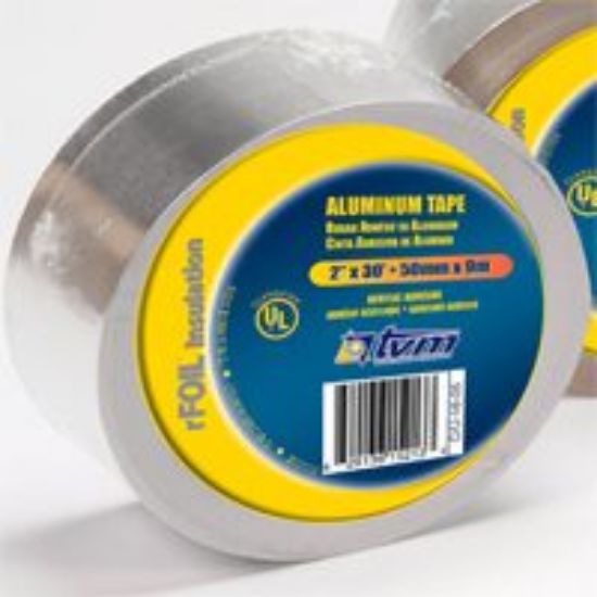 Picture of Tvm Tr2x030 Foil Tape 30 Ft 2 In W 0.003 In Thick Acrylic Adhesive
