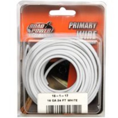 Picture of Primary-Wire 25 Vac 60 Vdc Copper Conductor White Sheath