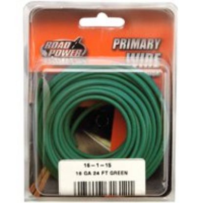 Picture of Primary-Wire 25 Vac 60 Vdc Copper Conductor Green Sheath