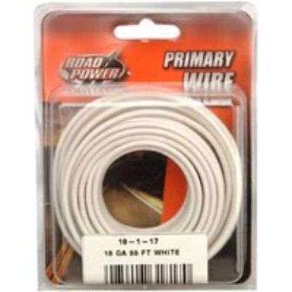 Picture of Primary-Wire 25 Vac 60 Vdc Copper Conductor White Sheath