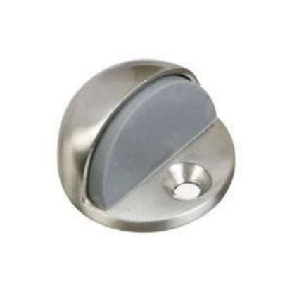 Picture of Door-stop Low-rise Dome Brass/rubber Satin-nickel 1-3/4"