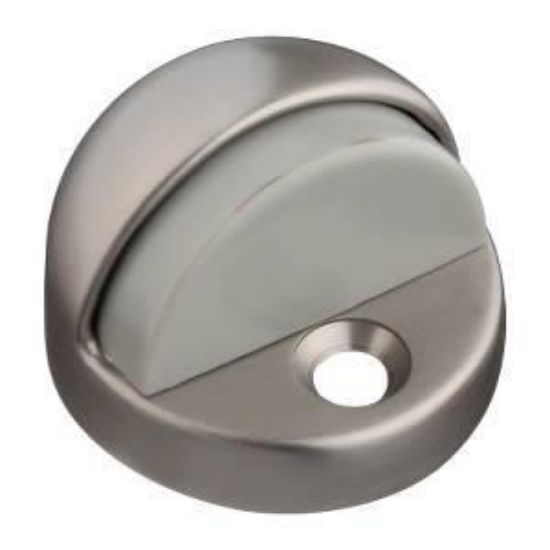 Picture of Door-stop High-rise Dome Brass/rubber Satin-nickel 1-3/4"