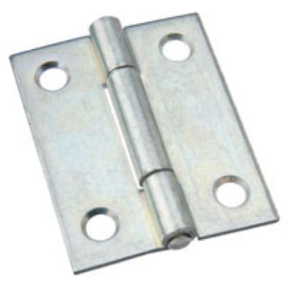 Picture of Utility-hinge Steel Zinc Non-removeable Pin 2"