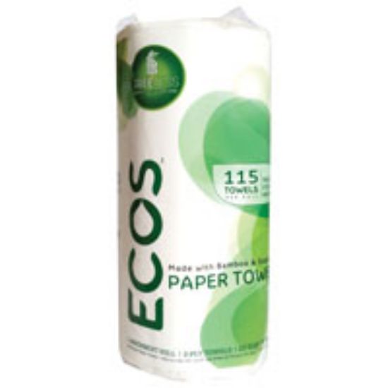 Picture of Earth Friendly Paper-Towel 5 in W x 5 Inch-Long Bamboo and Sugarcane