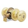 Picture of Signature Series Keyed-entry Door-lock Knob-handle 1-3/4 In Thick Door Metal Polished Brass