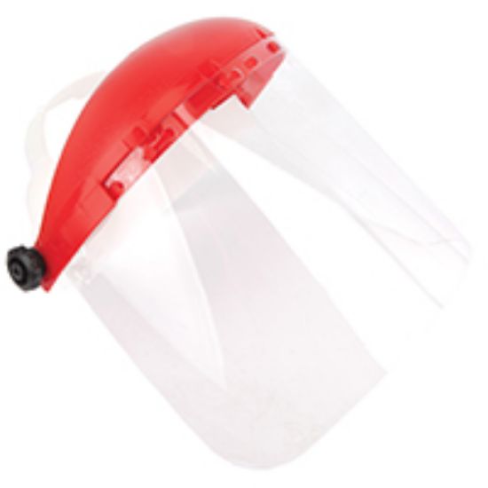Picture of Face-Shield Pin Headgear Polyethylene Visor Clear Visor