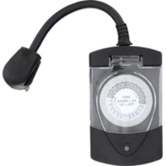Picture of Programmable Mechanical Electrical-Timer 15-amp 125-volt Black