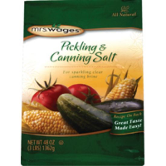 Picture of Mrs Wages Pickling And Canning Salt 48 Oz Pouch