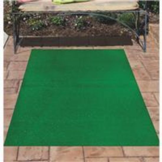 Picture of Area Rug Artificial Grass Polypropylene Indoor-&-Outdoor Green 6' X 4'