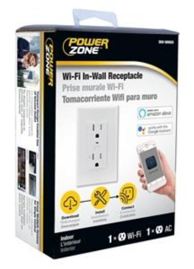 Picture of Electrical-Outlet Duplex 125-volt 1-pole In-wall White Wifi-control