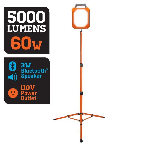 Picture of Work-Light 60 W 5000 Lumens Folding With Bluetooth-speaker With Tripod