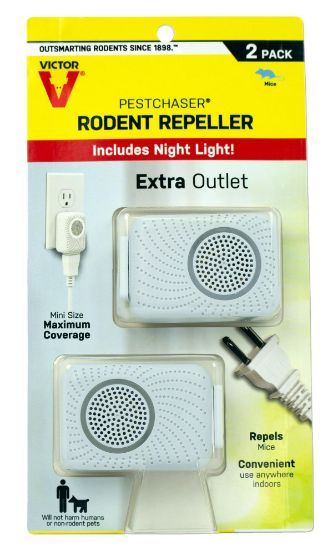 Picture of Pest Repeller Ultra Sound Mini Plugin With Extra Outlet