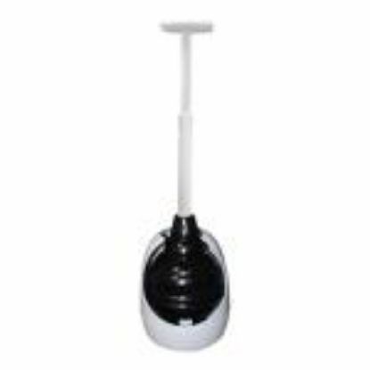 Picture of Toilet-Plunger 6 In Cup T-shaped Telescoping Handle With Caddy