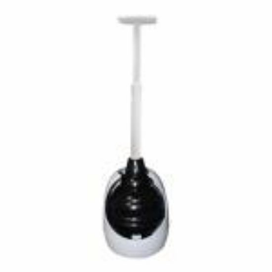 Picture of Toilet-Plunger 6 In Cup T-shaped Telescoping Handle With Caddy