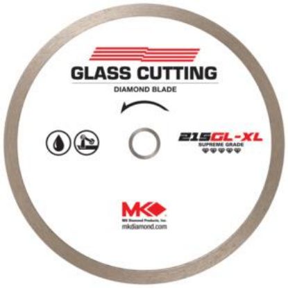 Picture of Circular-Sawblade Diamond-Abrasive Blade Diamond-Abrasive Continuous-Rim Wet Cutting Glass 5/8" Arbo...