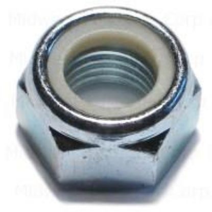 Picture of Hex-Nut Lock-Nut Zinc Metric Nylon Insert 4mm Diameter 0.70 Pitch
